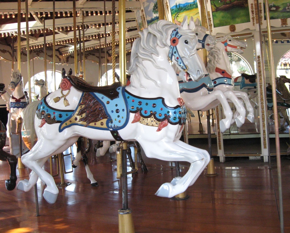 Seaport Village's historic carousel horses. – Cool San Diego Sights!